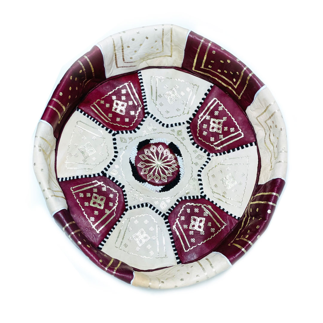 Poufs marocains en cuir